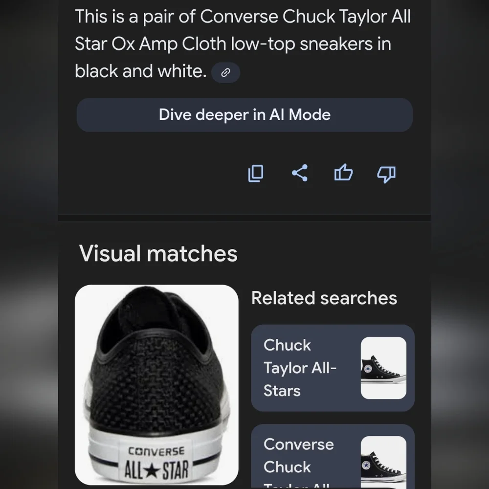 Converse Chuck Taylor All Star Ox Amp cloth low top Sneakers black/white - Picture 16 of 16